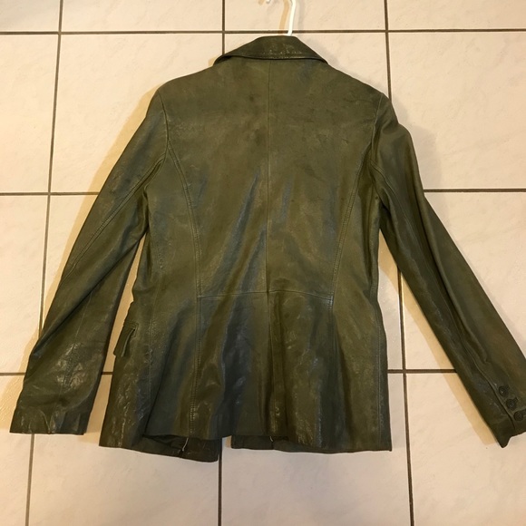 Vintage Danier Leather Jacket Peacoat - Picture 7 of 14
